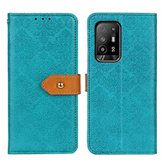 Custodia Portafoglio In Pelle Cover con Supporto K05Z per Oppo A95 5G Verde