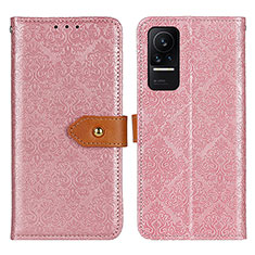 Custodia Portafoglio In Pelle Cover con Supporto K05Z per Xiaomi Civi 1S 5G Rosa