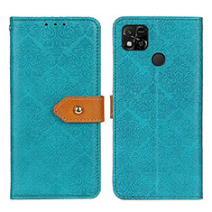 Custodia Portafoglio In Pelle Cover con Supporto K05Z per Xiaomi POCO C3 Verde