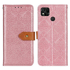 Custodia Portafoglio In Pelle Cover con Supporto K05Z per Xiaomi POCO C31 Rosa