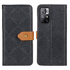 Custodia Portafoglio In Pelle Cover con Supporto K05Z per Xiaomi Poco M4 Pro 5G Nero