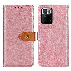 Custodia Portafoglio In Pelle Cover con Supporto K05Z per Xiaomi Poco X3 GT 5G Rosa