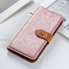 Custodia Portafoglio In Pelle Cover con Supporto K05Z per Xiaomi Redmi Note 10S 4G Rosa