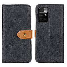 Custodia Portafoglio In Pelle Cover con Supporto K05Z per Xiaomi Redmi Note 11 4G (2021) Nero