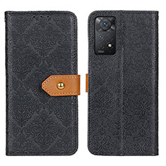 Custodia Portafoglio In Pelle Cover con Supporto K05Z per Xiaomi Redmi Note 11 Pro 4G Nero