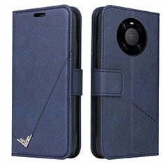 Custodia Portafoglio In Pelle Cover con Supporto K06 per Huawei Mate 40 Pro Blu