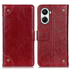 Custodia Portafoglio In Pelle Cover con Supporto K06Z per Huawei Nova 10 SE Rosso