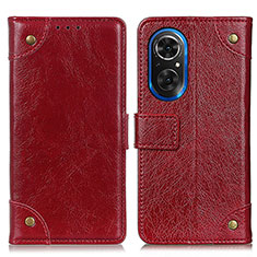 Custodia Portafoglio In Pelle Cover con Supporto K06Z per Huawei Nova 9 SE Rosso