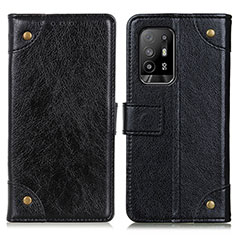 Custodia Portafoglio In Pelle Cover con Supporto K06Z per Oppo A94 5G Nero