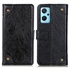 Custodia Portafoglio In Pelle Cover con Supporto K06Z per Oppo A96 4G Nero