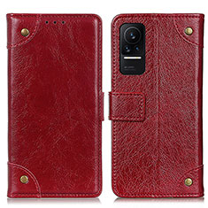 Custodia Portafoglio In Pelle Cover con Supporto K06Z per Xiaomi Civi 1S 5G Rosso