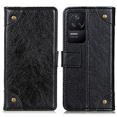 Custodia Portafoglio In Pelle Cover con Supporto K06Z per Xiaomi Redmi K40S 5G Nero