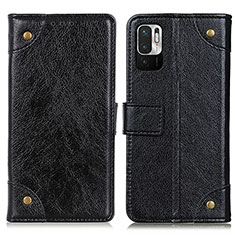 Custodia Portafoglio In Pelle Cover con Supporto K06Z per Xiaomi Redmi Note 10 JE 5G Nero