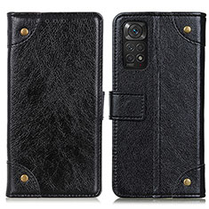 Custodia Portafoglio In Pelle Cover con Supporto K06Z per Xiaomi Redmi Note 11S 4G Nero