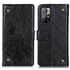 Custodia Portafoglio In Pelle Cover con Supporto K06Z per Xiaomi Redmi Note 11S 5G Nero