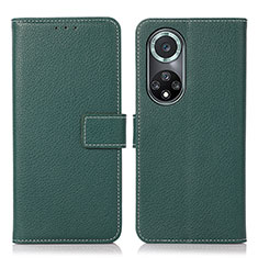 Custodia Portafoglio In Pelle Cover con Supporto K07Z per Huawei Nova 9 Pro Verde