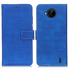 Custodia Portafoglio In Pelle Cover con Supporto K07Z per Nokia C20 Plus Blu