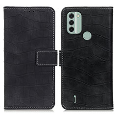 Custodia Portafoglio In Pelle Cover con Supporto K07Z per Nokia C31 Nero