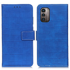 Custodia Portafoglio In Pelle Cover con Supporto K07Z per Nokia G11 Blu