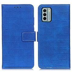 Custodia Portafoglio In Pelle Cover con Supporto K07Z per Nokia G22 Blu