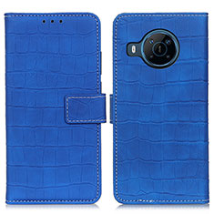 Custodia Portafoglio In Pelle Cover con Supporto K07Z per Nokia X100 5G Blu