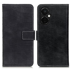 Custodia Portafoglio In Pelle Cover con Supporto K07Z per OnePlus Nord CE 3 5G Nero