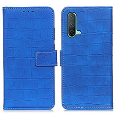 Custodia Portafoglio In Pelle Cover con Supporto K07Z per OnePlus Nord CE 5G Blu