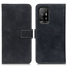 Custodia Portafoglio In Pelle Cover con Supporto K07Z per Oppo A95 5G Nero