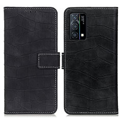 Custodia Portafoglio In Pelle Cover con Supporto K07Z per Oppo K9 5G Nero