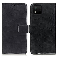 Custodia Portafoglio In Pelle Cover con Supporto K07Z per Wiko Y52 Nero