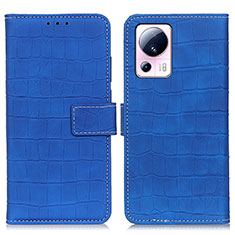 Custodia Portafoglio In Pelle Cover con Supporto K07Z per Xiaomi Mi 12 Lite NE 5G Blu