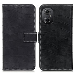 Custodia Portafoglio In Pelle Cover con Supporto K07Z per Xiaomi Poco M4 5G Nero