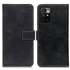 Custodia Portafoglio In Pelle Cover con Supporto K07Z per Xiaomi Redmi 10 (2022) Nero