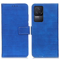 Custodia Portafoglio In Pelle Cover con Supporto K07Z per Xiaomi Redmi K50 Pro 5G Blu