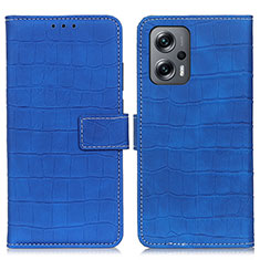 Custodia Portafoglio In Pelle Cover con Supporto K07Z per Xiaomi Redmi K50i 5G Blu