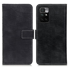 Custodia Portafoglio In Pelle Cover con Supporto K07Z per Xiaomi Redmi Note 11 4G (2021) Nero