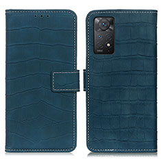 Custodia Portafoglio In Pelle Cover con Supporto K07Z per Xiaomi Redmi Note 11 Pro 4G Verde