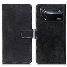 Custodia Portafoglio In Pelle Cover con Supporto K07Z per Xiaomi Redmi Note 11E Pro 5G Nero