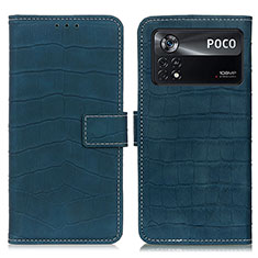 Custodia Portafoglio In Pelle Cover con Supporto K07Z per Xiaomi Redmi Note 11E Pro 5G Verde