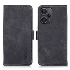 Custodia Portafoglio In Pelle Cover con Supporto K07Z per Xiaomi Redmi Note 12 Turbo 5G Nero