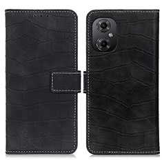 Custodia Portafoglio In Pelle Cover con Supporto K07Z per Xiaomi Redmi Note 12R Pro 5G Nero