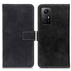 Custodia Portafoglio In Pelle Cover con Supporto K07Z per Xiaomi Redmi Note 12S Nero