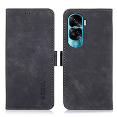 Custodia Portafoglio In Pelle Cover con Supporto K08Z per Huawei Honor 90 Lite 5G Nero