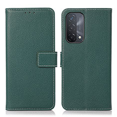 Custodia Portafoglio In Pelle Cover con Supporto K08Z per OnePlus Nord N200 5G Verde