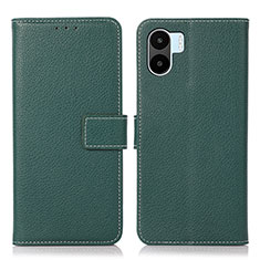 Custodia Portafoglio In Pelle Cover con Supporto K08Z per Xiaomi Redmi A2 Verde