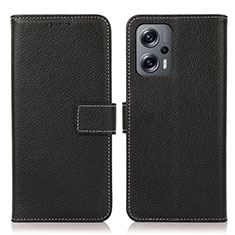 Custodia Portafoglio In Pelle Cover con Supporto K08Z per Xiaomi Redmi K50i 5G Nero