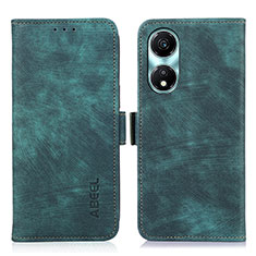 Custodia Portafoglio In Pelle Cover con Supporto K09Z per Huawei Honor X5 Plus Verde