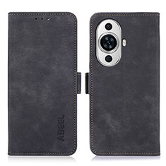 Custodia Portafoglio In Pelle Cover con Supporto K09Z per Huawei Nova 11 Nero