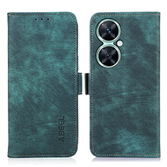 Custodia Portafoglio In Pelle Cover con Supporto K09Z per Huawei Nova 11i Verde