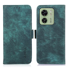 Custodia Portafoglio In Pelle Cover con Supporto K09Z per Motorola Moto Edge (2023) 5G Verde